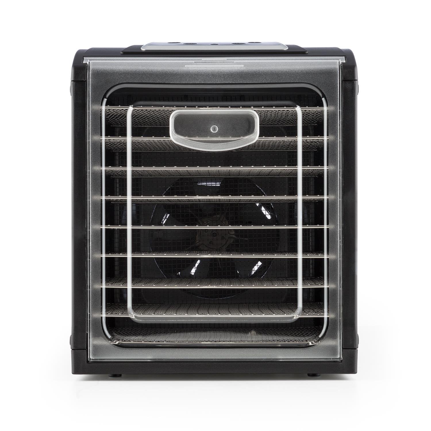 Klarstein Dörrautomat, Dörrgerät, Food Dehydrator, Dörrautomat aus Metall, Dehydrator Food Dryer, 9 Ablagen, 700 Watt, Touch-Display, Timer, Edelstahlheizelement, HotAir Circulation System, Schwarz